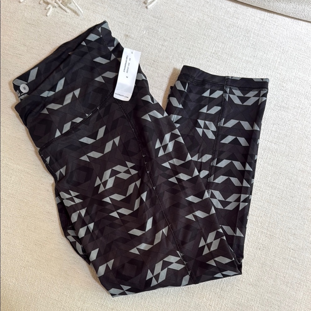 Old Navy Black & Gray Active Leggings